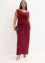 Robe col Bardot en crêpe texturé, bonprix