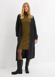 Robe en jersey côtelé extensible et épais, bonprix