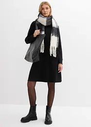 Robe trapèze en maille, bonprix