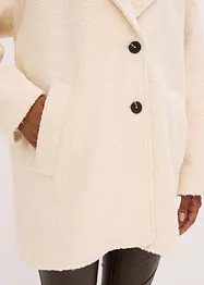 Manteau court et oversize en maille bouclette, bonprix