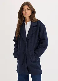 Manteau court et oversize en maille bouclette, bonprix