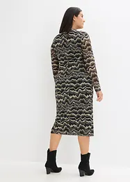 Robe midi en mesh doux, bonprix