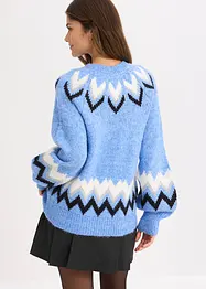 Pull norvégien à rayures brillantes, bonprix