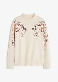 Pull oversize à sequins, bonprix