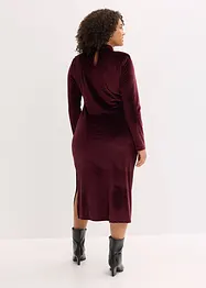 Robe midi en velours doux, bonprix