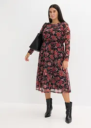 Robe midi en mesh doux, bonprix