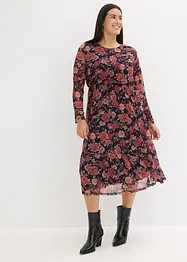 Robe midi en mesh doux, bonprix