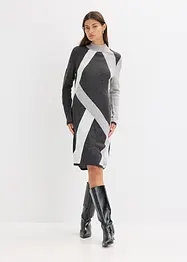 Robe en maille jacquard à rayures modernes, bonprix