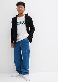 Lot de 2 T-shirts manches longues 100% coton, bonprix