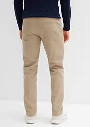 Pantalon extensible regular à doublure chaude en flanelle, droit, bonprix