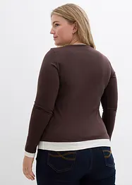 T-shirt manches longues en coton mélangé, bonprix