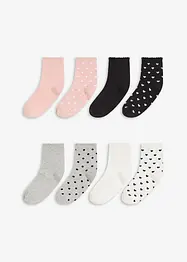 Lot de 8 paires de chaussettes mi-hautes coton majoritaire, bonprix
