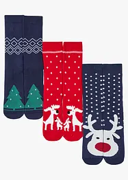 Lot de 3 paires de chaussettes thermiques avec intérieur éponge doux, bonprix