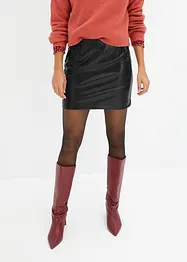 Mini-jupe enduite, bonprix