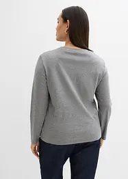 T-shirt manches longues 100% coton, bonprix