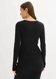 Pull doux en fine maille de viscose mélangée, bonprix