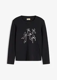 T-shirt manches longues 100% coton, bonprix