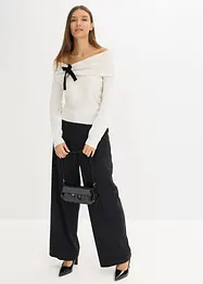 Pull oversize à encolure Bardot, bonprix