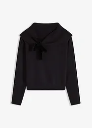 Pull oversize à encolure Bardot, bonprix