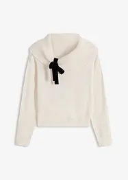 Pull oversize à encolure Bardot, bonprix