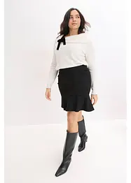 Mini-jupe en Punto di Roma confortable, bonprix