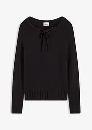 Pull en grosse maille avec lien à nouer, bonprix