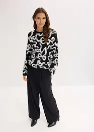 Pull doux en jacquard, viscose mélangée, bonprix