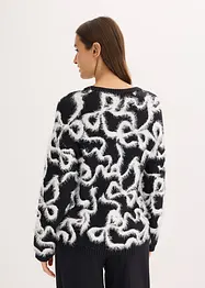 Pull doux en jacquard, viscose mélangée, bonprix