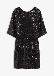 Robe à sequins et détail nœud, bonprix