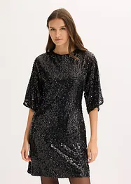 Robe à sequins et détail nœud, bonprix