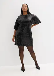 Robe à sequins et détail nœud, bonprix