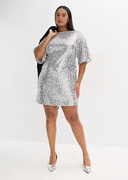 Robe à sequins et détail nœud, bonprix