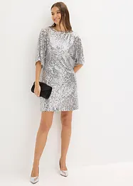 Robe à sequins et détail nœud, bonprix