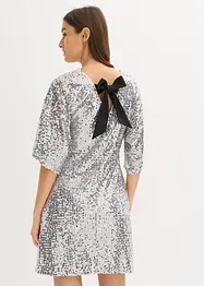 Robe à sequins et détail nœud, bonprix