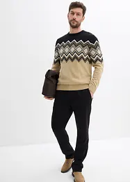 Pull doux à motif norvégien, bonprix