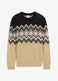 Pull doux à motif norvégien, bonprix