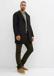 Pantalon jogger regular en velours côtelé, doublure chaude en flanelle, droit, bonprix