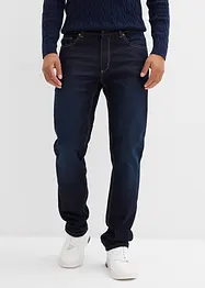 Jean regular extensible avec doublure chaude en jersey et taille élastiquée, droit, bonprix
