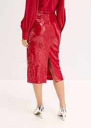 Jupe midi à sequins, bonprix