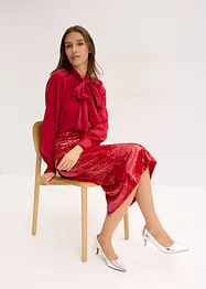 Jupe midi à sequins, bonprix