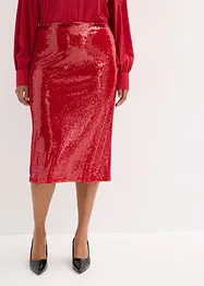 Jupe midi à sequins, bonprix