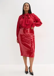 Jupe midi à sequins, bonprix