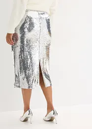 Jupe midi à sequins, bonprix