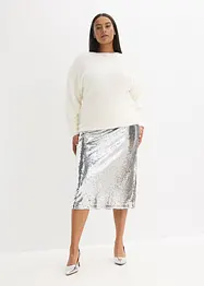 Jupe midi à sequins, bonprix
