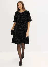 Robe courte à sequins, bonprix