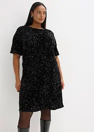 Robe courte à sequins, bonprix