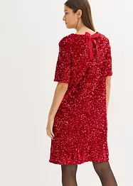 Robe courte à sequins, bonprix