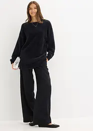 Pull long en maille poilue douce, bonprix