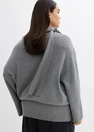 Pull oversize et doux en viscose majoritaire, bonprix
