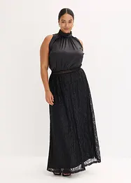 Robe longue avec jupe en dentelle, bonprix